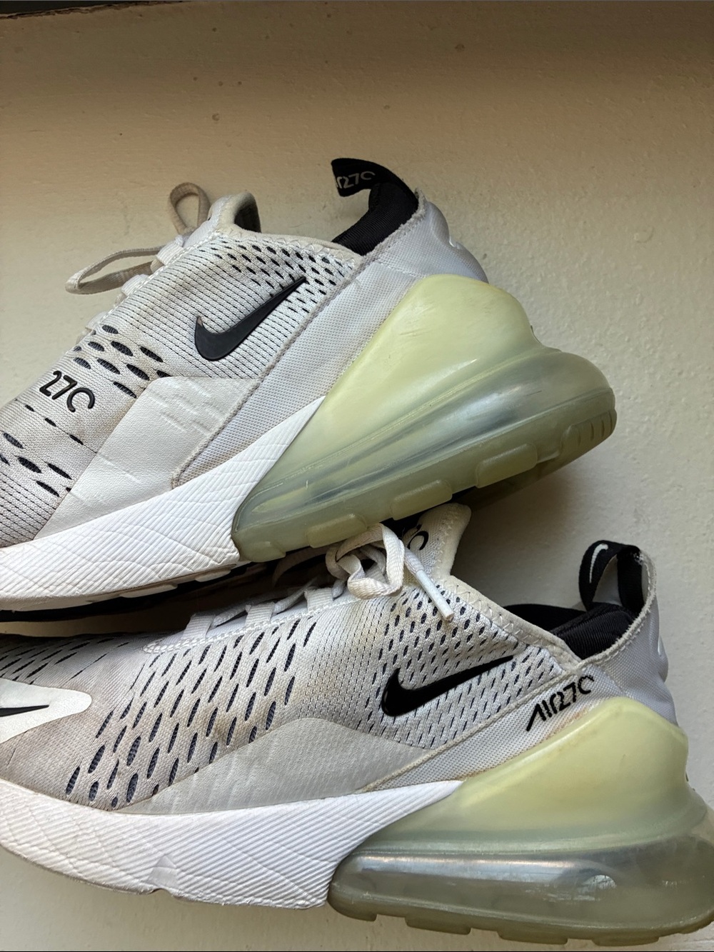 Nike AirMax 270 Women’s Athletic Shoes - White/Black